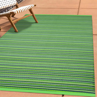 Weaver Multi Green Outdoor Rug