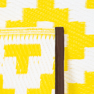 Nirvana Yellow White Outdoor Plastic carpets
