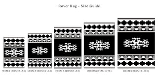 Rover Rug  Black Grey Outdoor Rug
